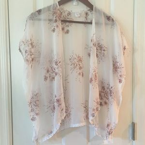 Sheer White Kimono Cartigan